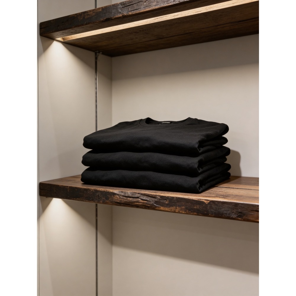 Set of 3 Gildan Heavy Cotton Black Short Sleeve T-Shirts Womens 2XL Crewneck